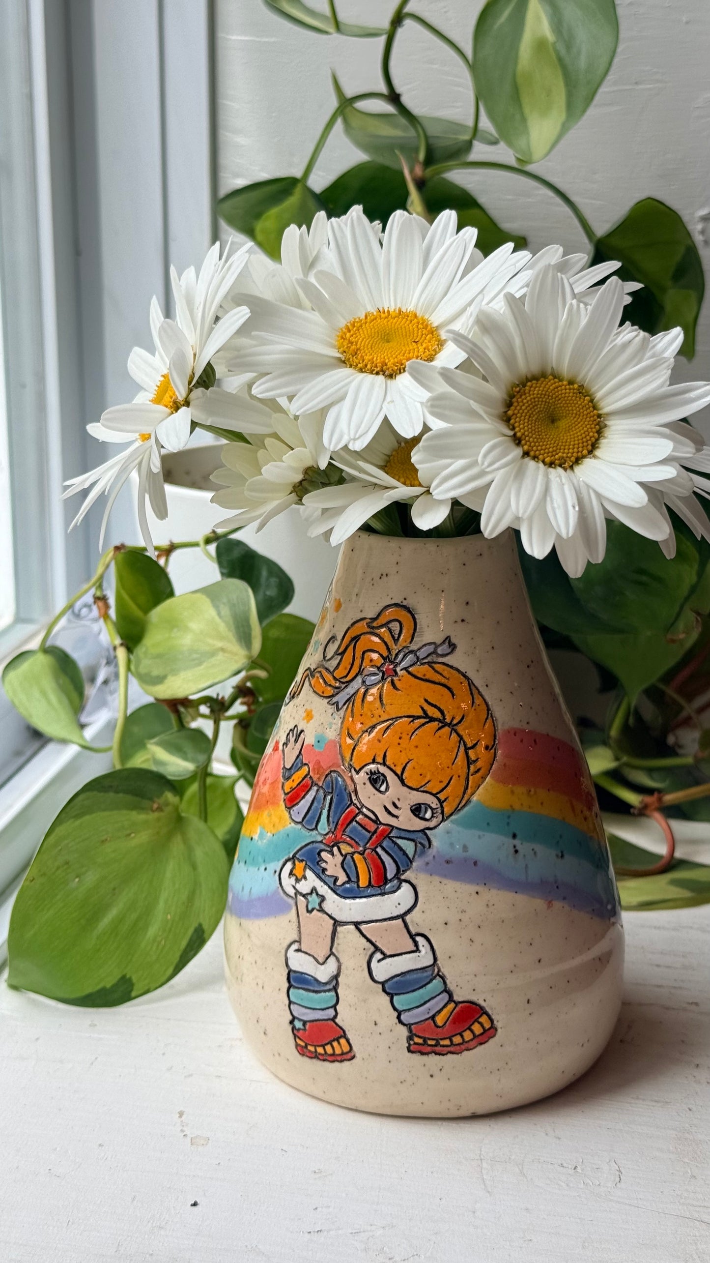 Britton’s Strawberry/Rainbow vase