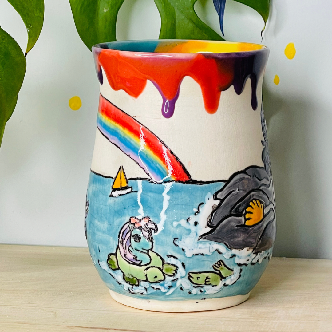 Sea Pony (wrap around design) no dangle PREORDER * up to 12 WEEKS before shipping*