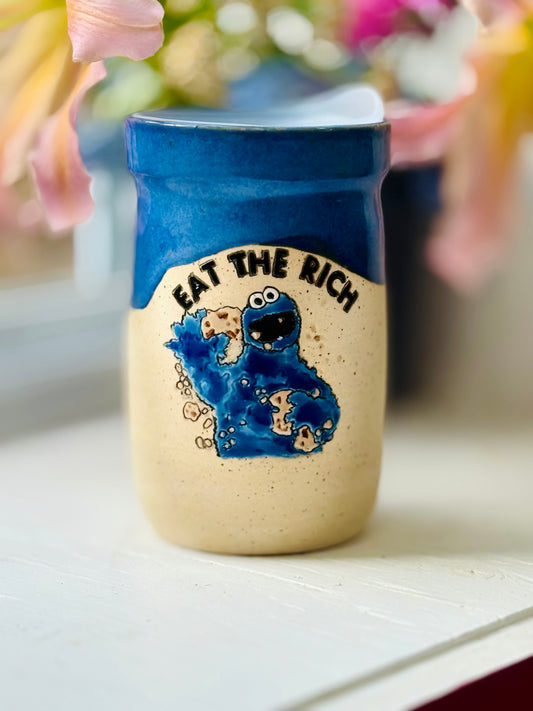 Eat the rich travel mug - Ready to ship
