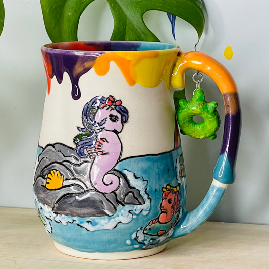 Sea Pony (wrap around design) no dangle PREORDER * up to 12 WEEKS before shipping*