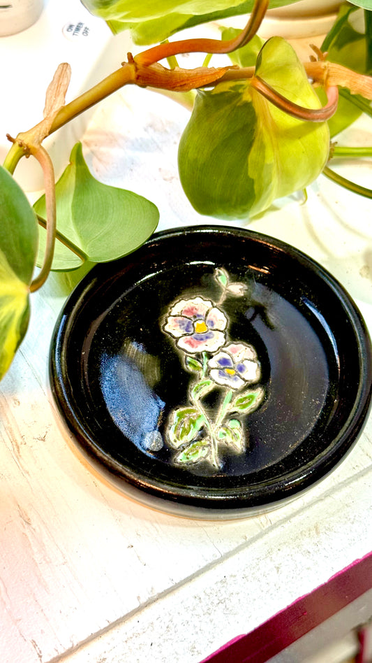 Pansy teabag rest *READY TO SHIP!*