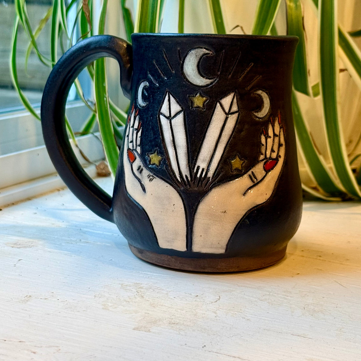Crystals & Moons OOAK - Ready to Ship Mug