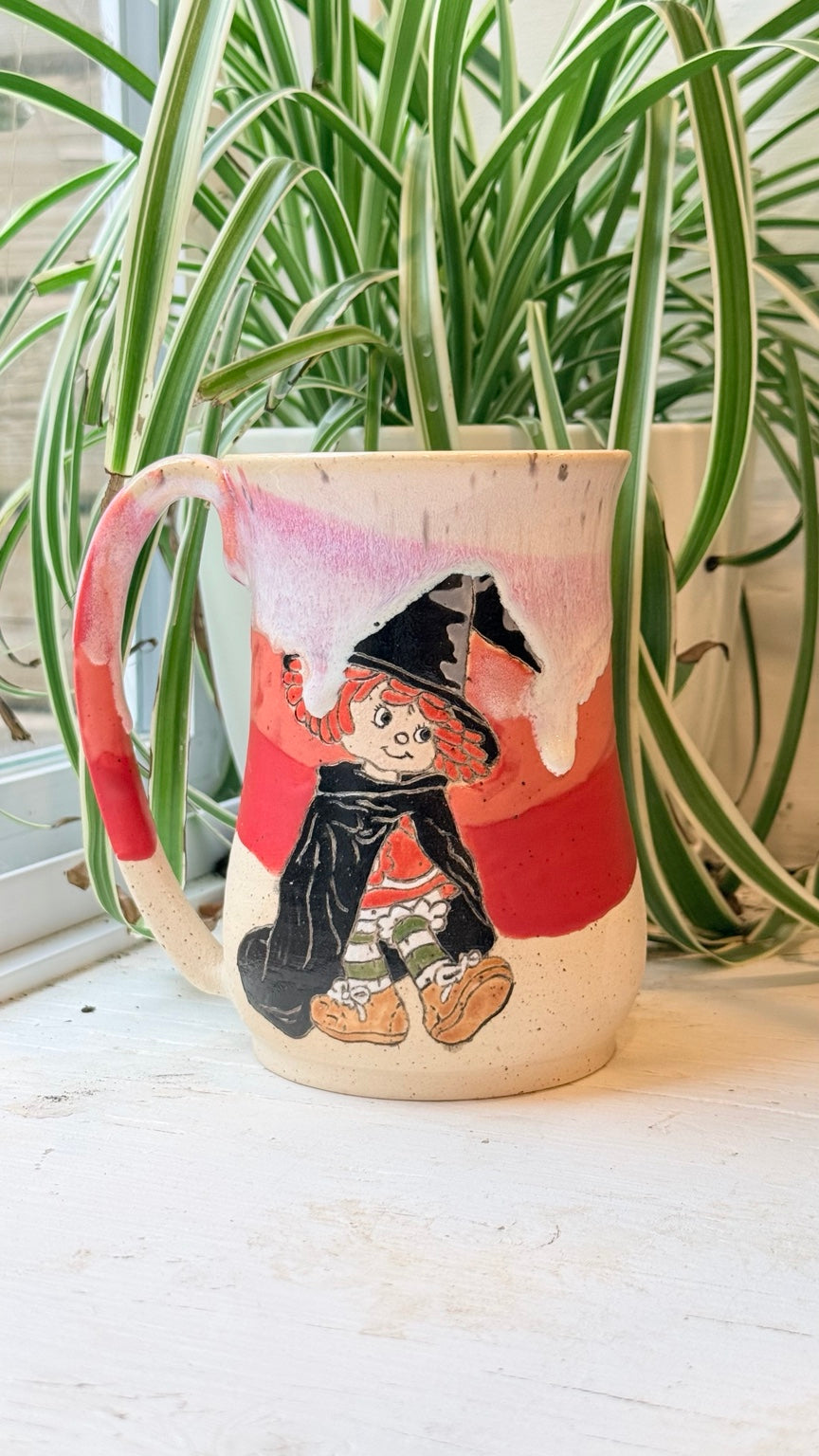 Strawberry Witch 2 handmade mug